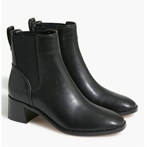 J. Crew Sleek Black Ankle Booties